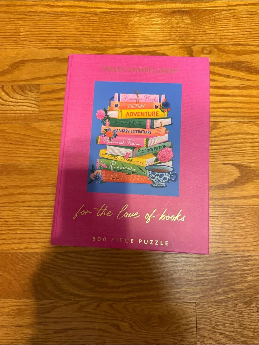 For the Love of Books 500-Piece Puzzle - Pink